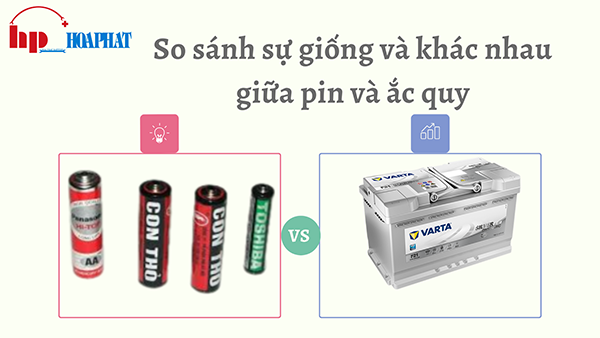 So sánh pin và ắc quy