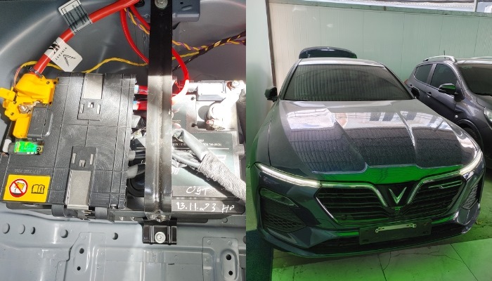 Thay bình ắc quy cho Vinfast Lux A2.0 tại Hoà Phát