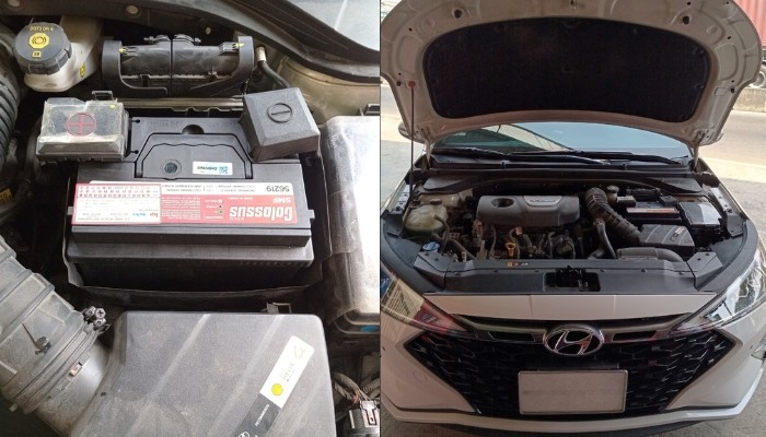 Thay bình ắc quy Colossus 56219 cho xe Hyundai Elantra