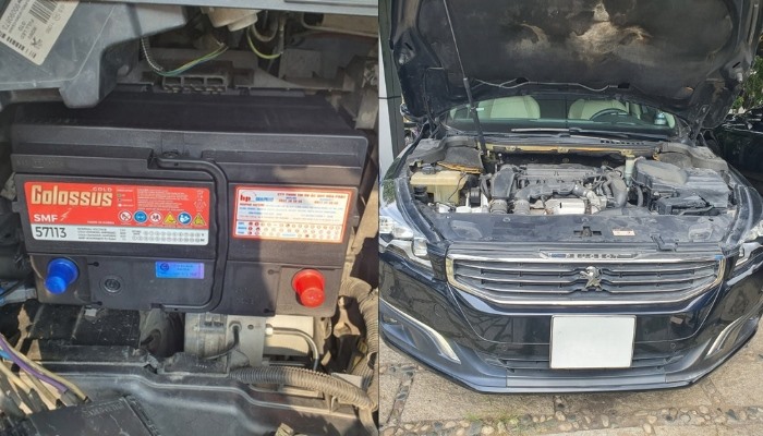 Thay bình ắc quy Colossus 57113 cho xe Peugeot 508 tại Hoà Phát