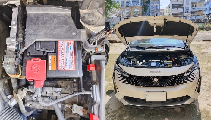 Thay bình ắc quy Delkor 56030 cho Peugoet 5008