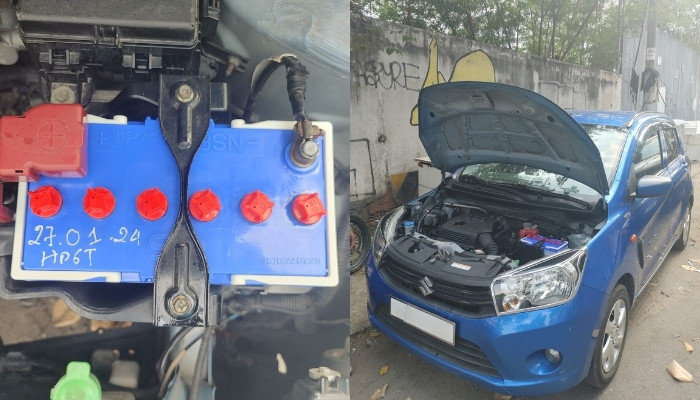 Thay bình ắc quy GS NS60L cho xe Suzuki Celerio tại Hòa Phát
