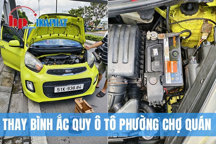 Thay Bình Ắc Quy Ô Tô Chính Hãng Tại Phường Chợ Quán