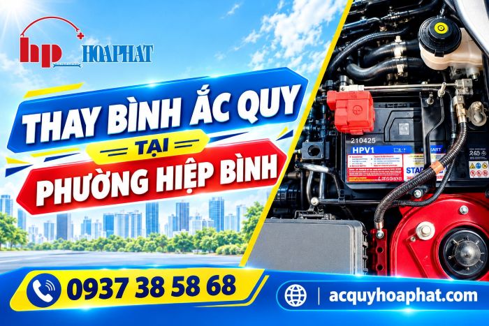 Thay Bình Ắc Quy Ô Tô Tại Phường Hiệp Bình | Cứu Hộ 24/7