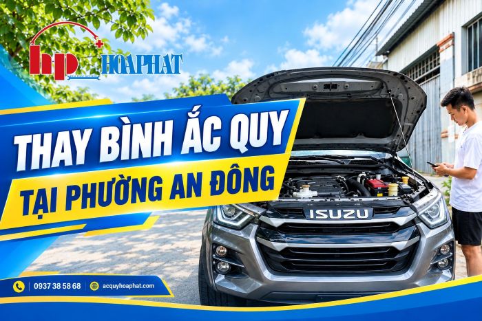 Thay Bình Ắc Quy Ô Tô Chính Hãng Tại Phường An Đông| Giá Tốt 24/7