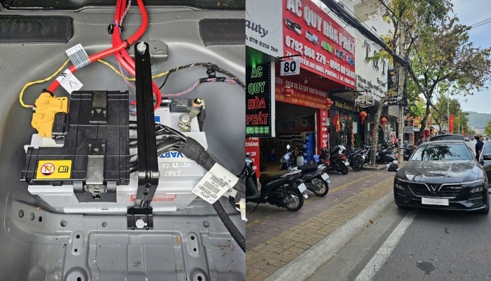 Lắp đặt ắc quy Varta cho xe Vinfast Lux A2.0 