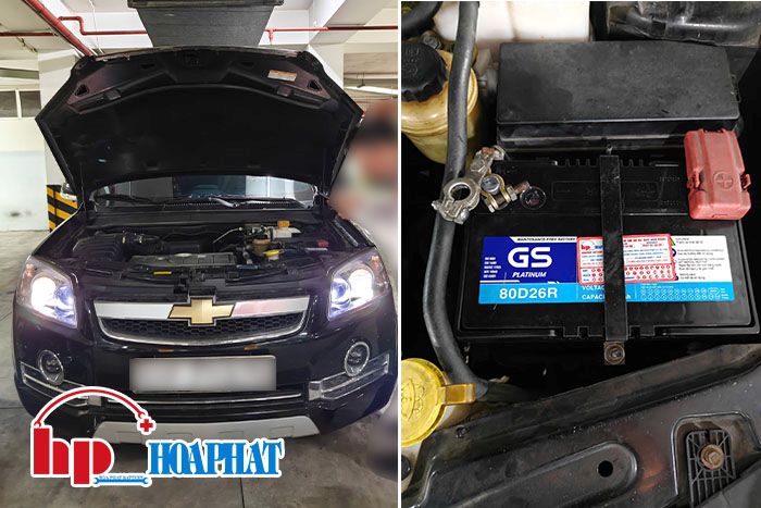 Thay ắc quy xe Chevrolet Captiva tại Hòa Phát