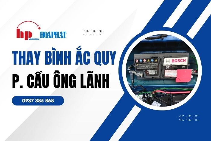 Thay Bình Ắc Quy Chính Hãng Tại Phường Cầu Ông Lãnh TP HCM
