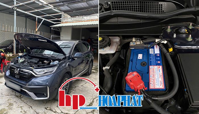 khách hàng thay bình ắc quy chính hãng tại Ắc Quy Hoà Phát