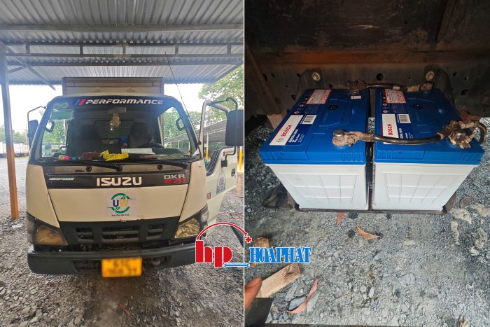 mua bình ắc quy xe tải isuzu qkr 270