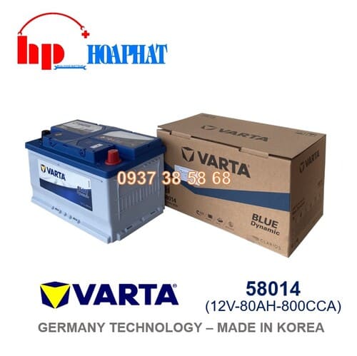 ẮC QUY VARTA DIN 58014 (12V-80AH)